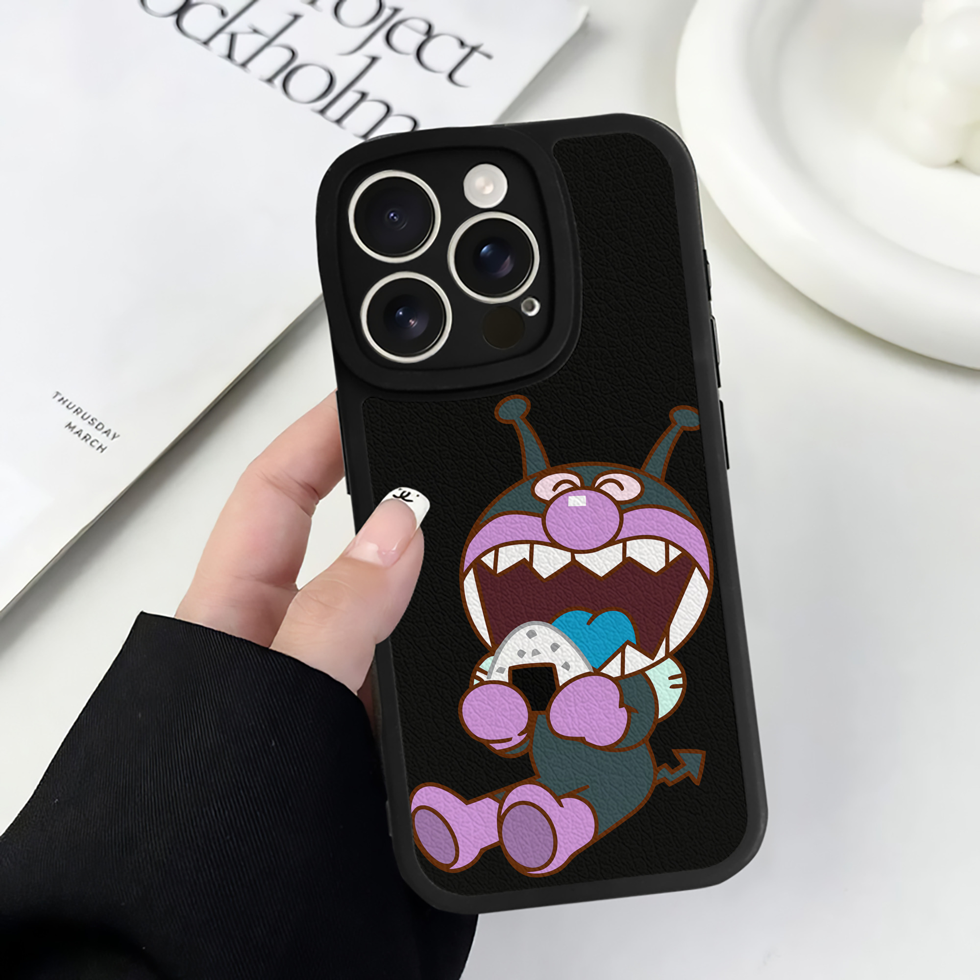 （画像用） アンパンマン Anpanman 【iPhone 16シリーズ対応】シリコンスマホケース（レザー調） 材質：シリコン